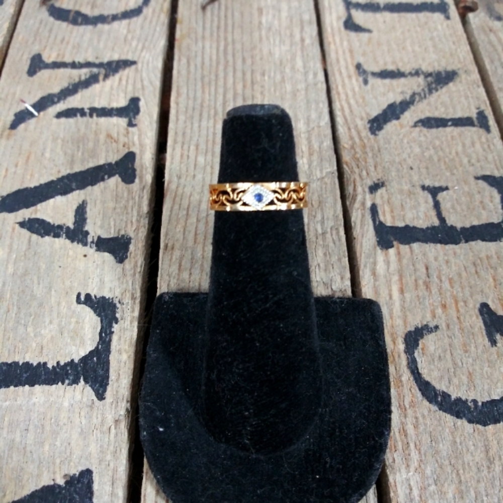 Vintage 1970s Genuine Stone Ring
